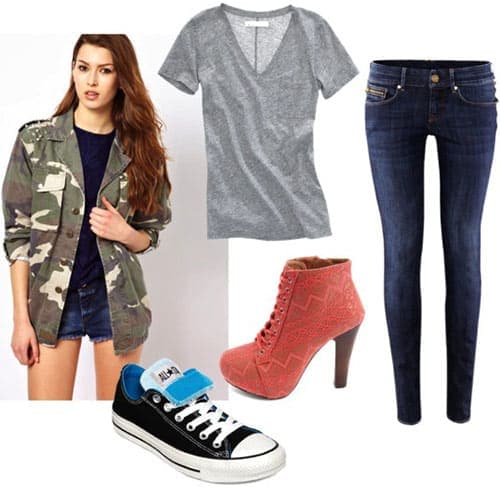 Camo jacket outfit ideas hotsell
