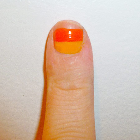 Candy corn nail art