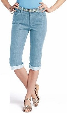 Capris - wide leg jeans