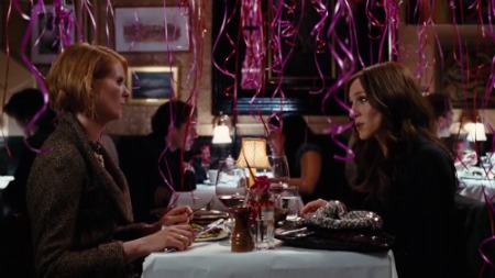 carrie-and-miranda-at-dinner