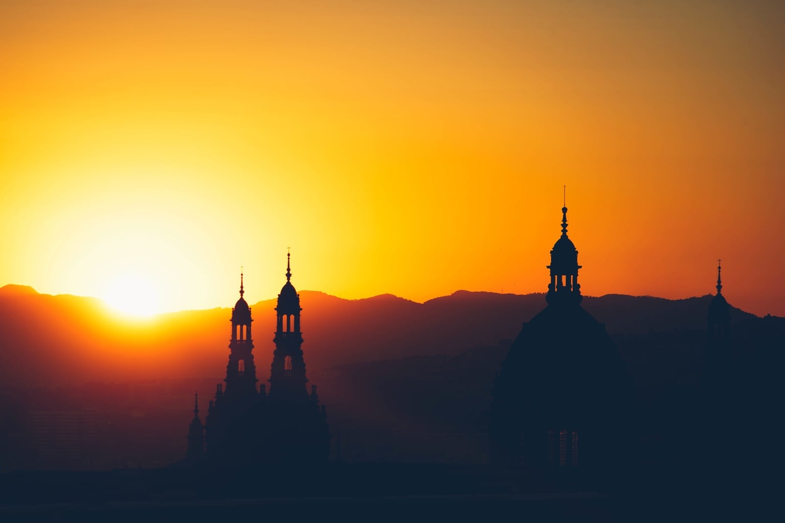Castle in the sunset