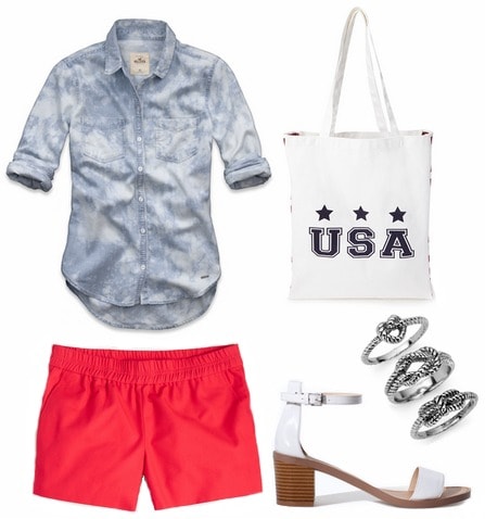 Casual Fourth of July outfit