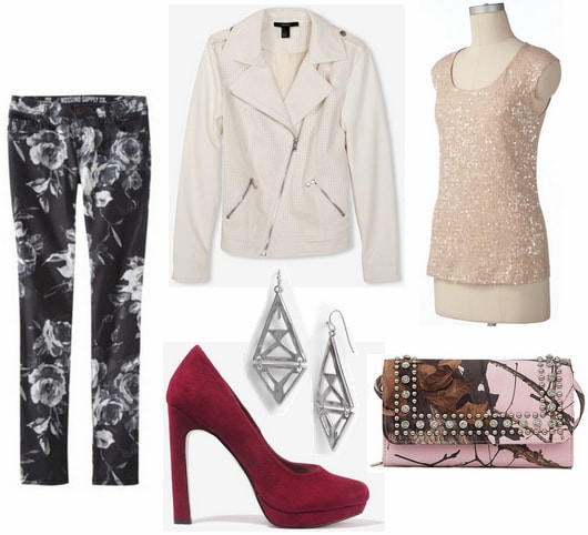 Cf fab find target floral print jeans outfit 3