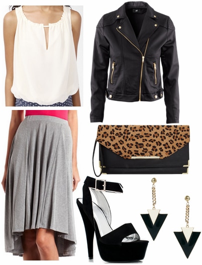 CF Fabulous Find Charlotte Russe High-Low Skirt Outfit 3