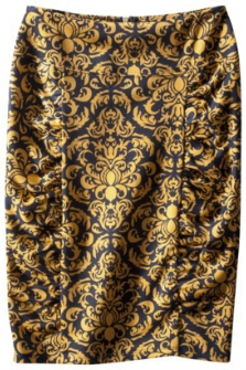CF Fabulous Find Damask Print Skirt