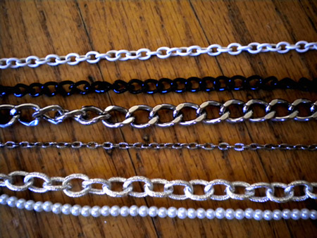 Chains for the DIY chain necklace