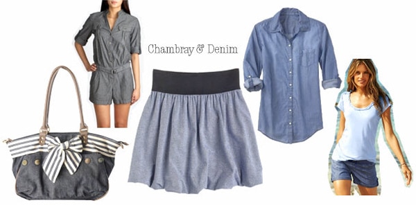 Chambray and denim