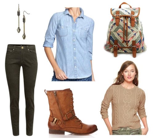 Easy Outfit Formulas: Chambray Shirt + Corduroy Pants - College Fashion