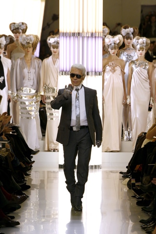 Karl Lagerfeld at Chanel Spring 2010