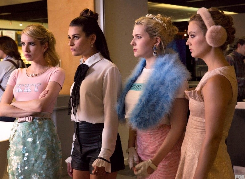 Scream Queens: Season 1 Episode 1 Chanel #5's Self-Tie Neck Blouse