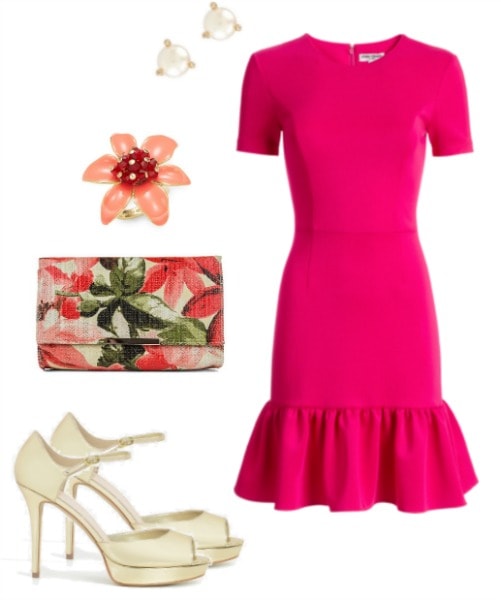 charlotte york pink dress set