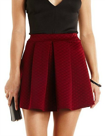 Charlotte Russe quilted skirt
