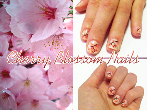 Cherry blossom nails