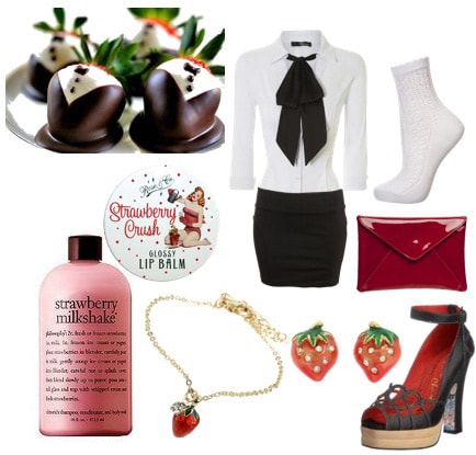 Chocolate-covered strawberries outfit
