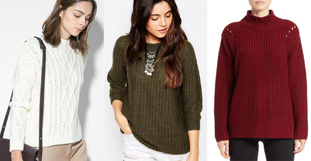 Chunky knit sweaters for fall
