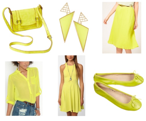 citron yellow on the spring 2012 runways