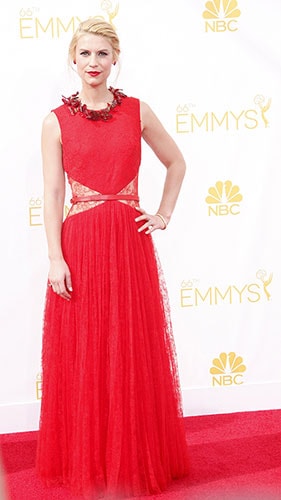 Claire Danes in Givenchy at the 2014 Emmy Awards