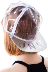 Clear hat