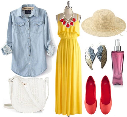 Daytime outfit inspired by Cleopatra