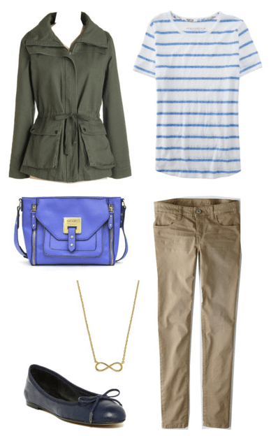 Blue Striped Shirt for Class