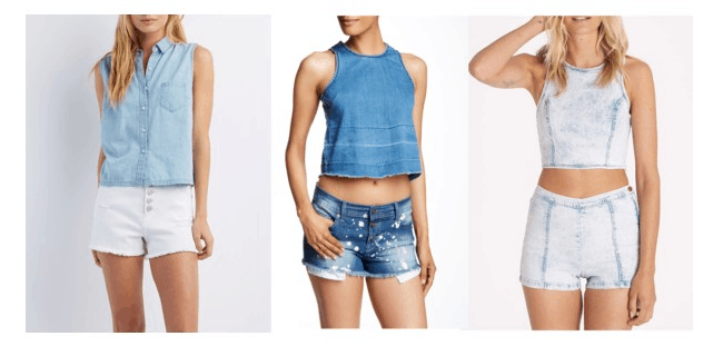 class to night out denim tank