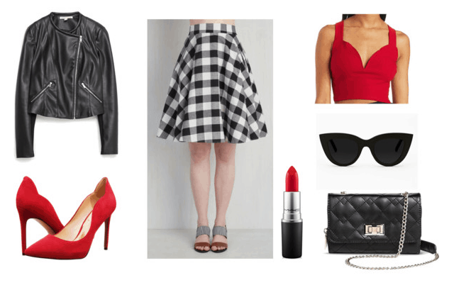 Gingham Skirt for Night