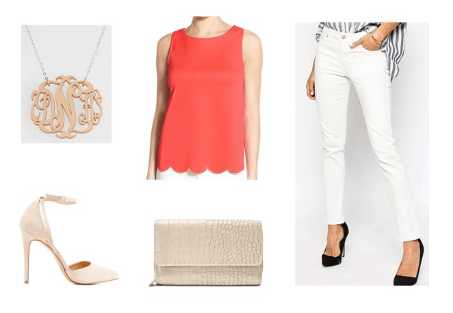 Night Scalloped Hem Tank