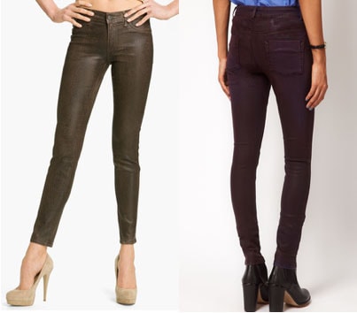 coated jeans