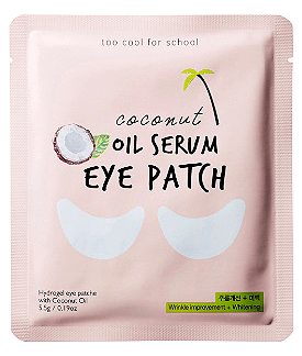 Photo of coconut oil serum eye patch.