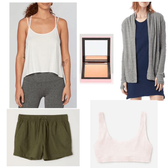 An outfit featuring casual basics from sustainable brands