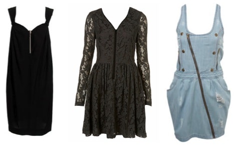 College Fashion Trend: Exposed Zipper Dresses