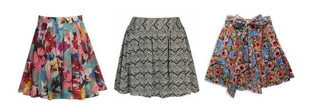 Full skirts: hot college fashion trend for fall