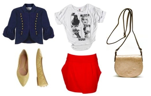 Outfit idea for how to wear the military jacket trend