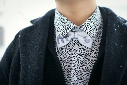College menswear trend bowties