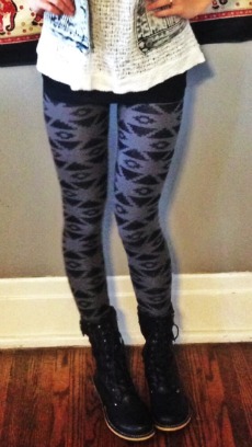 College trend printed leggings