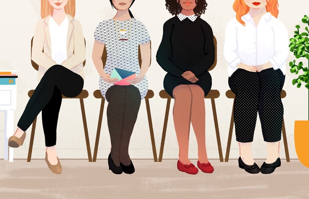 Women's interview outfits illustration by Stacey Abidi
