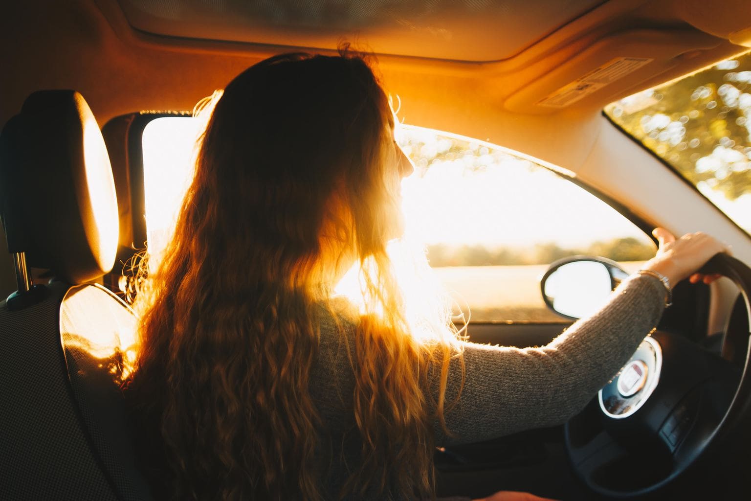 driving, girl, road trip