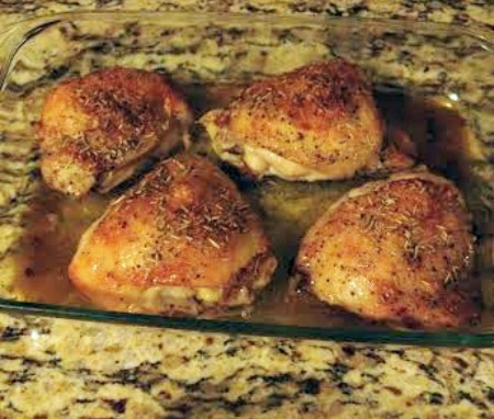 Crispy chicken done