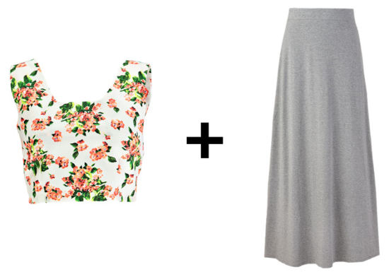 Easy Outfit Formulas: Crop Top and Maxi Skirt