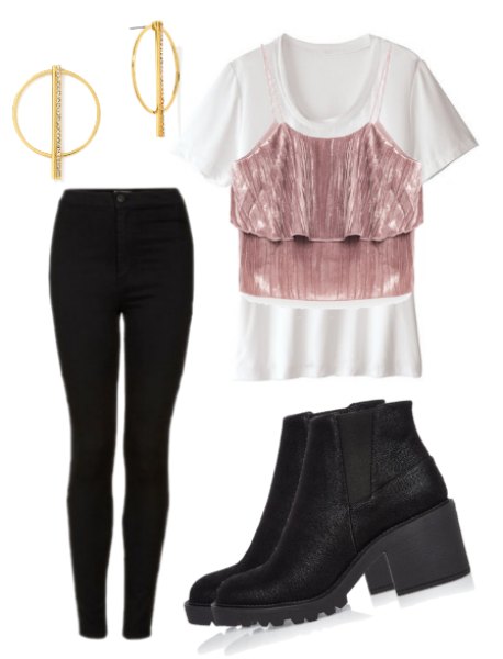 crop top shirt outfit