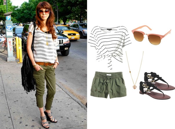 Street fashion cropped top