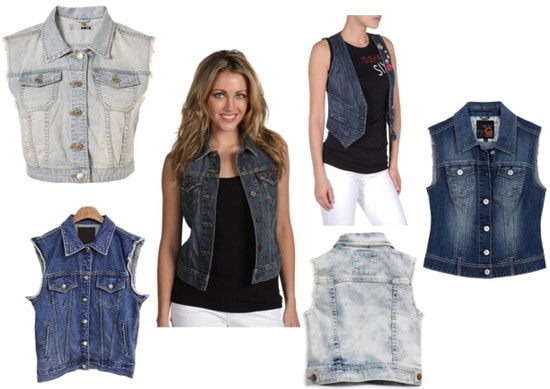 Cute and trendy denim vests