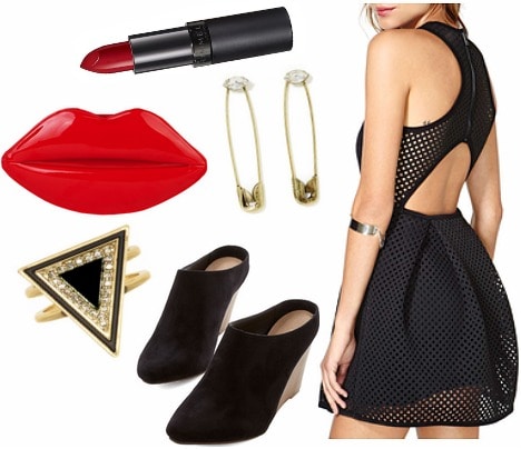 Cutout LBD party look