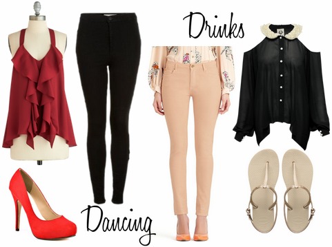 Dancing drinks outfits