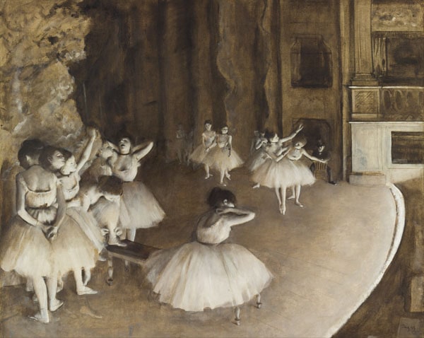 Degas ballet rehearsal