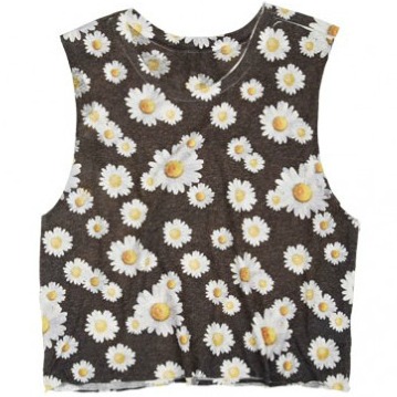 Delia's daisy print tank
