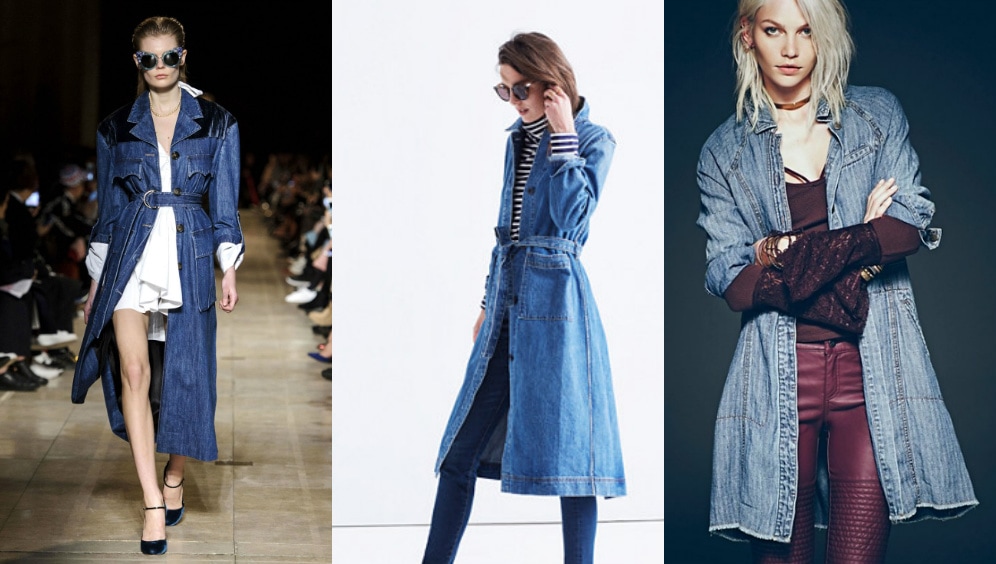 denim duster coat
