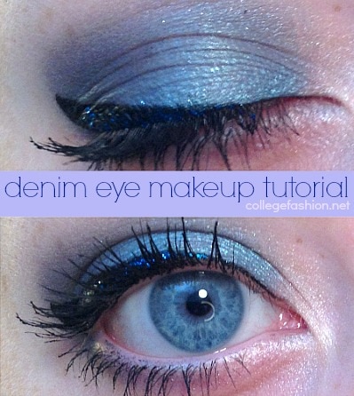 Denim eye makeup tutorial