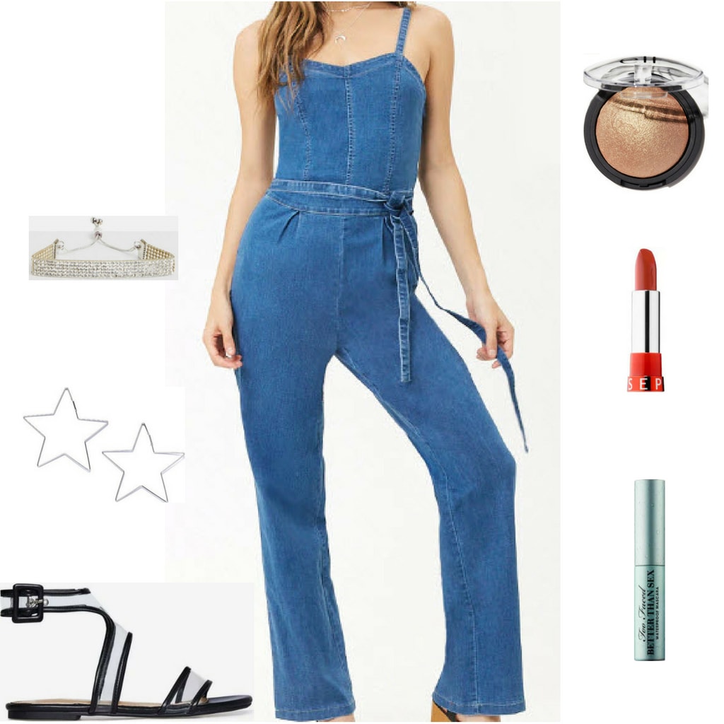 jeans jumpsuit outfit