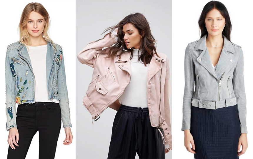 Denim moto jackets